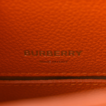 Burberry Grainy Calfskin Mini Title Bag Orange 7 of 10