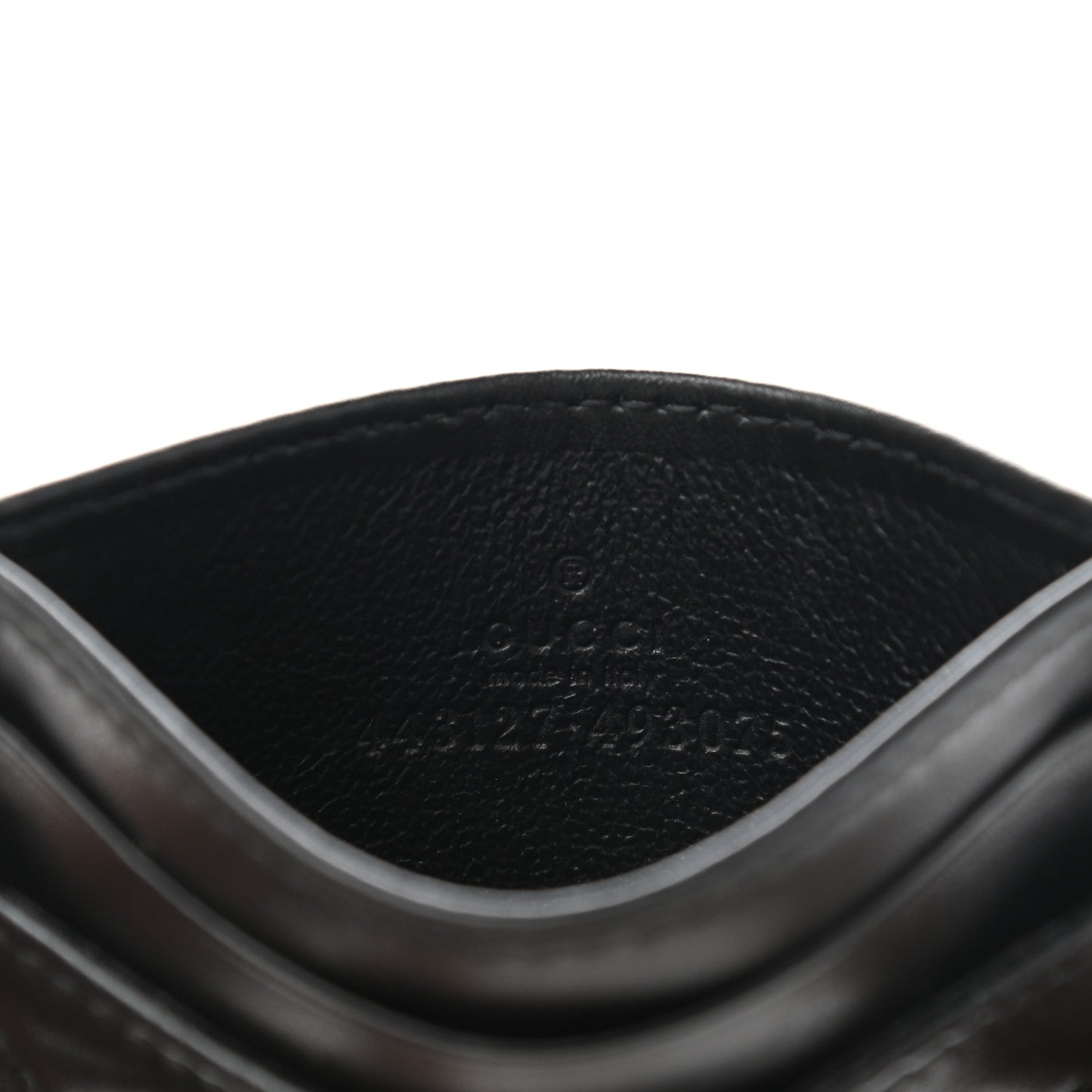 Gucci Calfskin Matelasse GG Marmont Card Holder Black 6 of 6