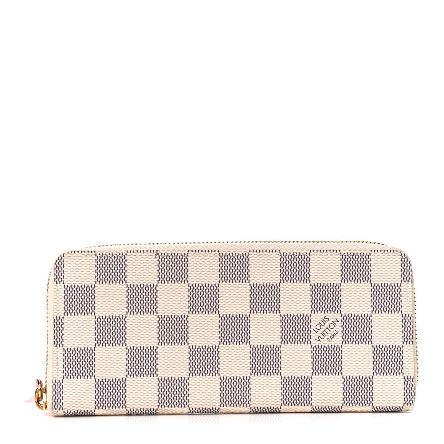 Damier Azur Clemence Wallet Rose Ballerine
