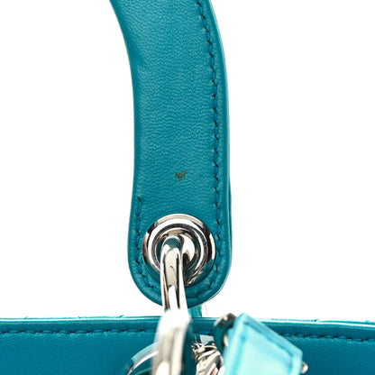 Christian Dior Lambskin Cannage Medium Lady Dior Blue 11 of 14