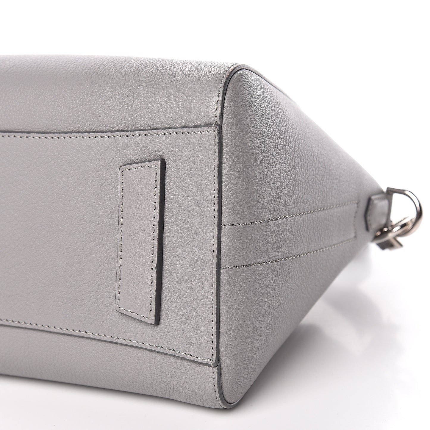 Sugar Goatskin Small Antigona Pearl Grey