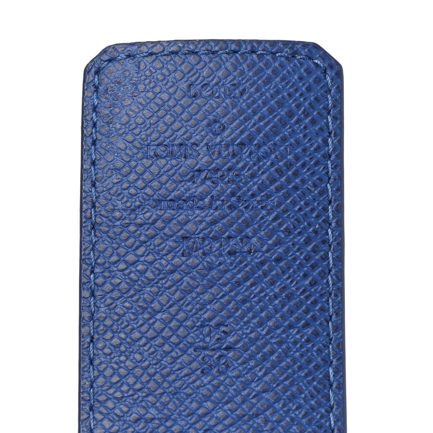 Monogram 40mm Reversible LV Initiales Belt 95 38 Cobalt Blue