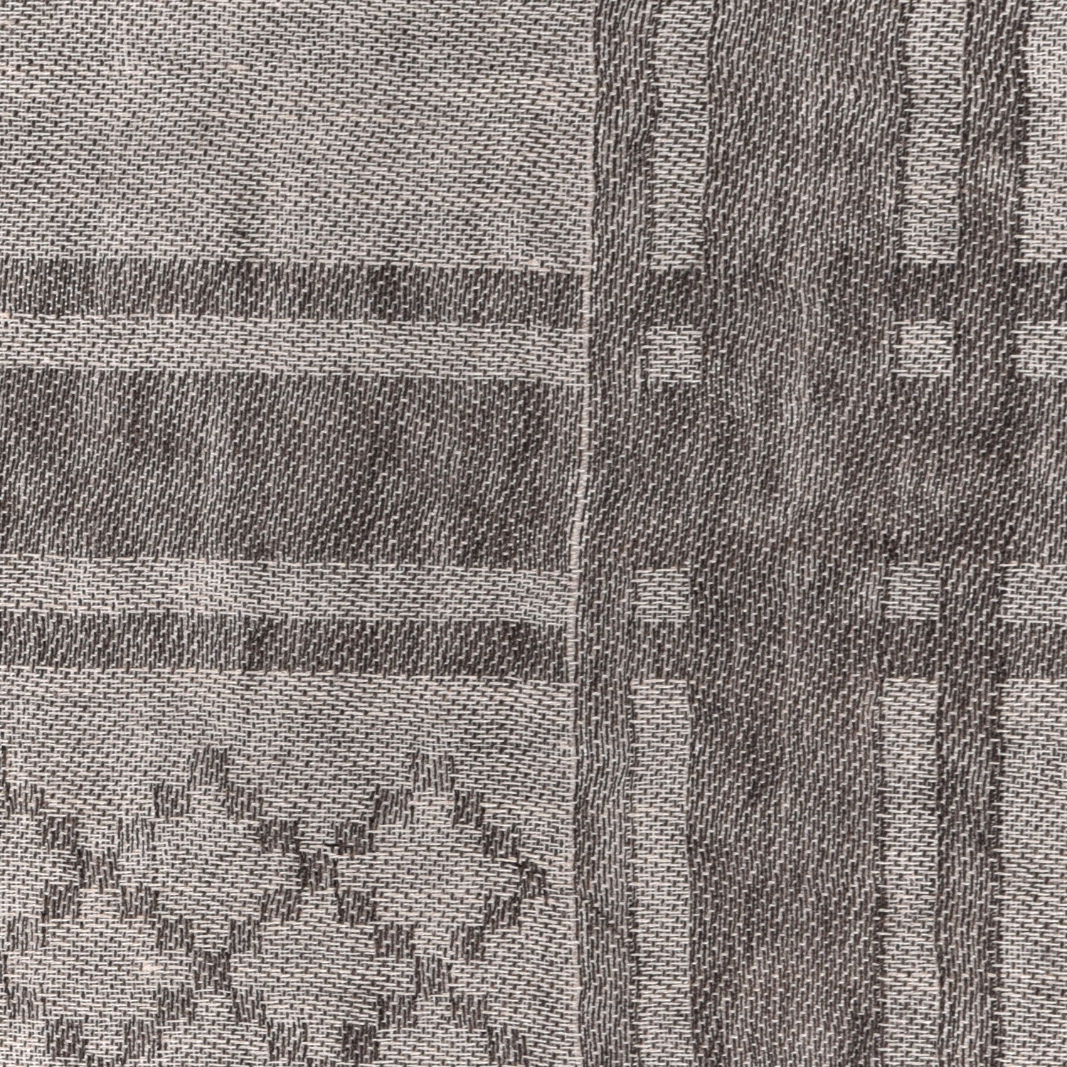 Gucci Wool Silk GG Monogram Diamante Plaid Surviee Shawl Beige Dark Brown 5 of 7