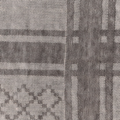 Gucci Wool Silk GG Monogram Diamante Plaid Surviee Shawl Beige Dark Brown 5 of 7