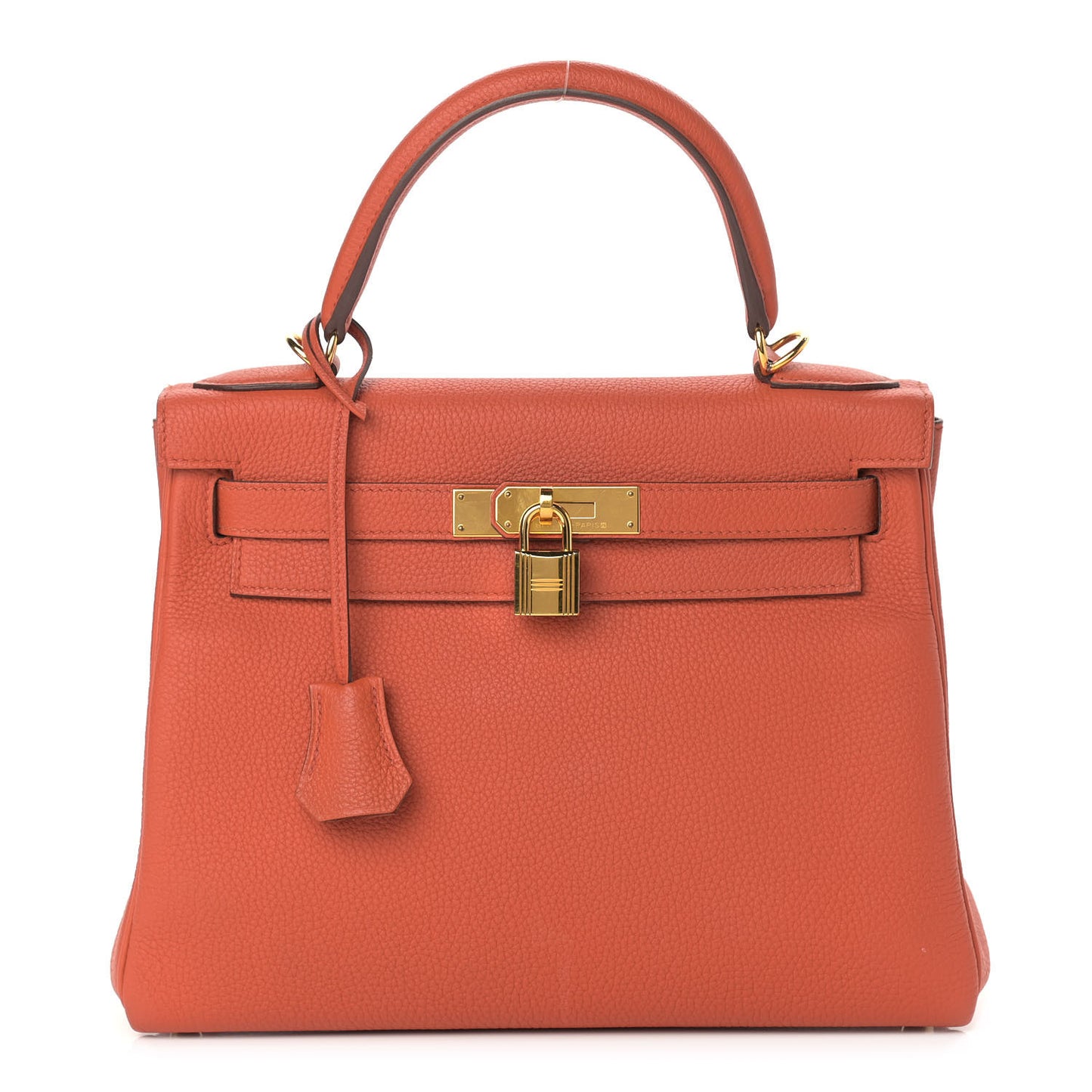 Togo Kelly Retourne 28 Orange Poppy