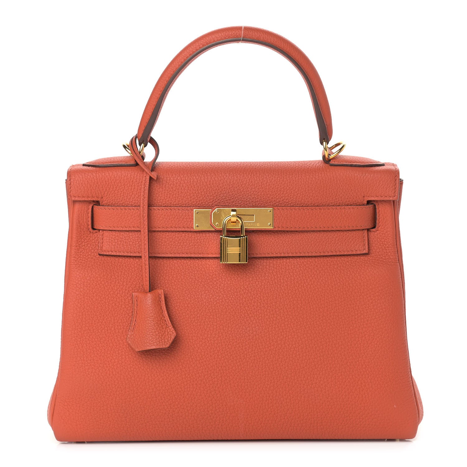 Hermes Togo Kelly Retourne 28 Orange Poppy 1 of 16