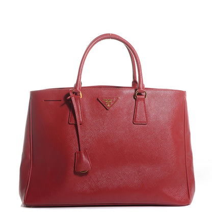 Prada Saffiano Lux Large Tote Fuoco 1 of 11