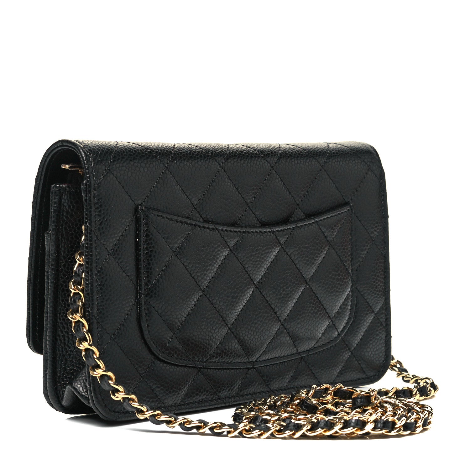 Chanel Caviar Quilted Wallet On Chain WOC Black 3 of 9