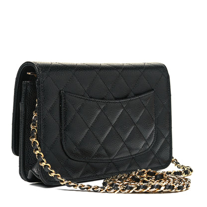 Chanel Caviar Quilted Wallet On Chain WOC Black 3 of 9