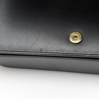 Saint Laurent Textured Calfskin Medium Classic Monogram Universite Bag Black 11 of 16