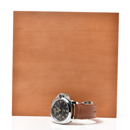 Panerai Stainless Steel Calfskin 44mm Luminor Marina Base Logo Manual Winding Watch Black PAM00632 12 of 12