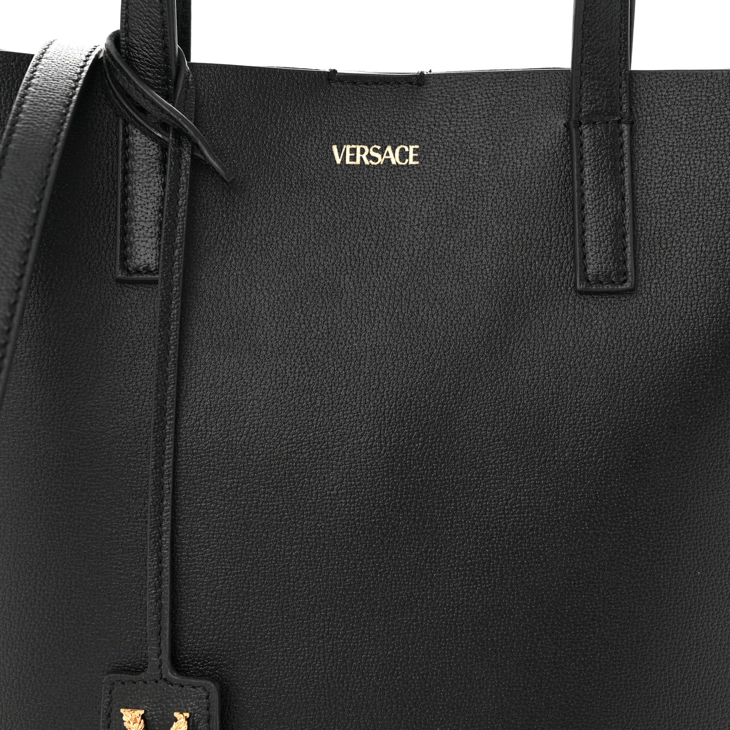 Calfskin Virtus Tote Bag Black