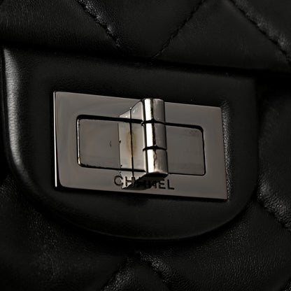Chanel Lambskin Quilted Jumbo Roll 2.55 Reissue Clutch Black 11 of 11