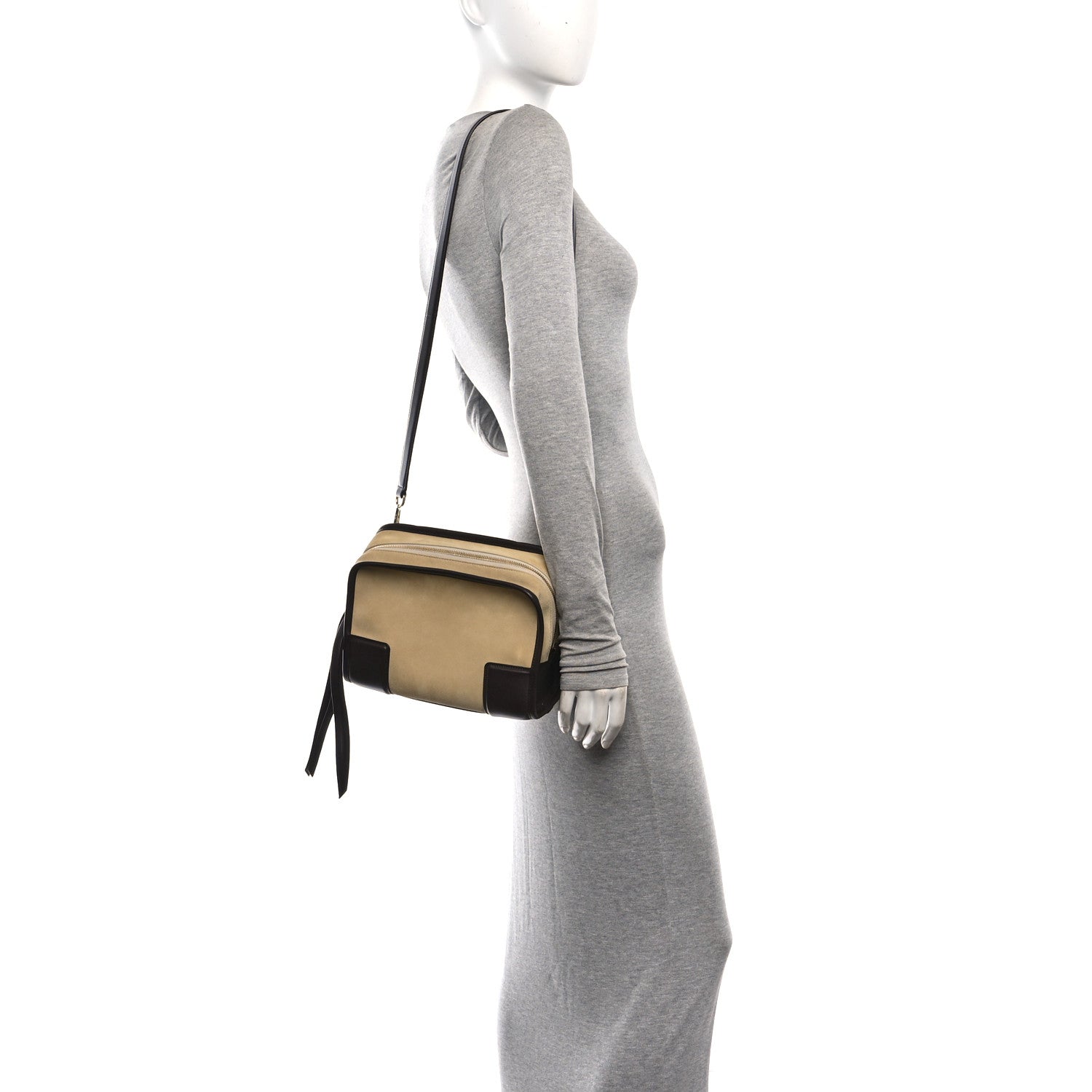 Loewe Suede Calfskin Amazona Small 180 Oro Chocolate 2 of 11