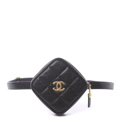 Chanel Caviar Quilted Coin Purse Belt Bag Black 1 of 11