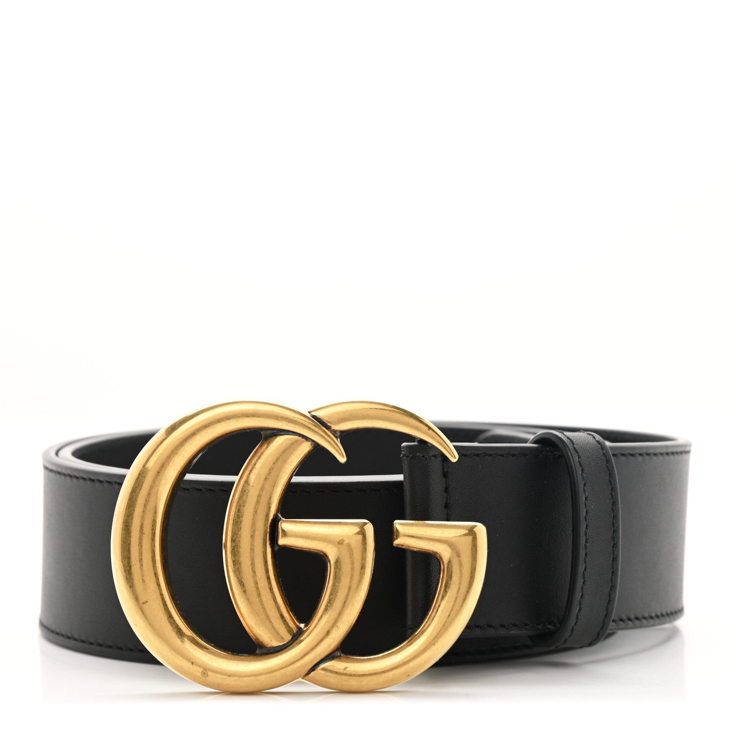 Gucci Calfskin Double G 40mm Belt 80 32 Black 1 of 5
