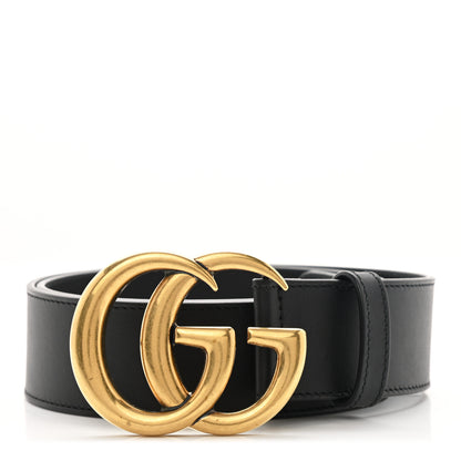 Gucci Calfskin Double G 40mm Belt 80 32 Black 1 of 5