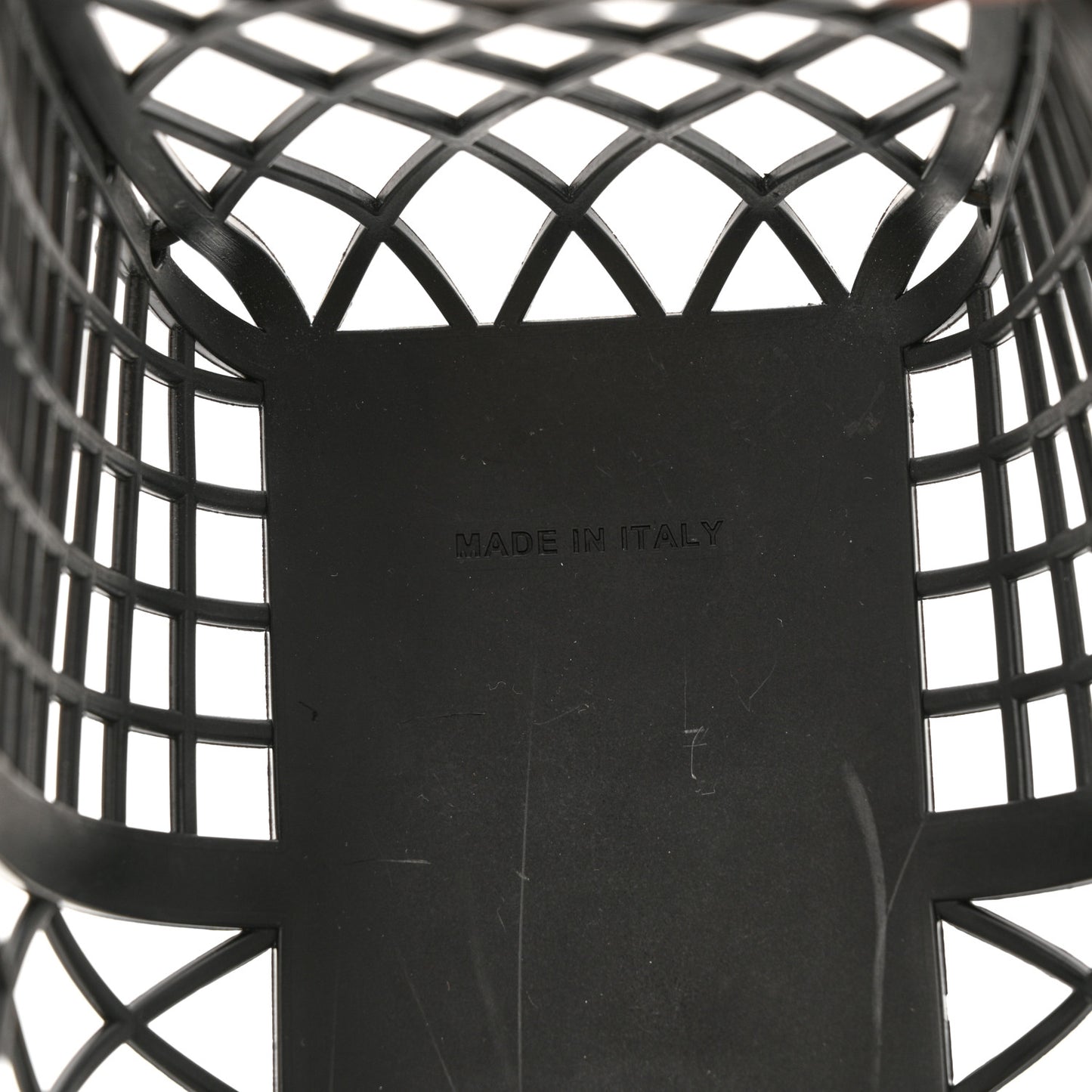 Recycled Plastic Vitello Liberty Matte Small Fendi Basket Black Miele Scuro