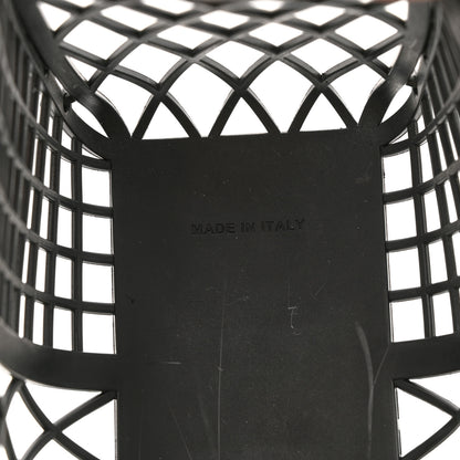 Fendi Recycled Plastic Vitello Liberty Matte Small Fendi Basket Black Miele Scuro 6 of 11