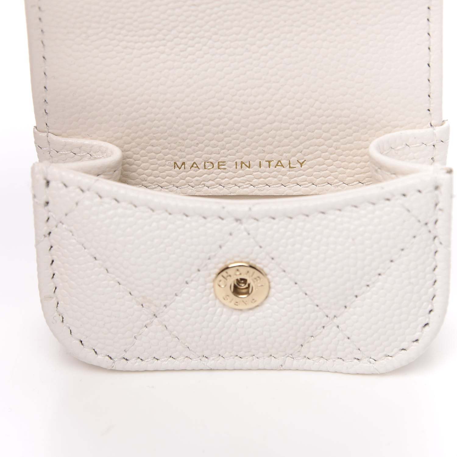 Chanel Caviar Quilted Airpods Pro Case White 6 of 9