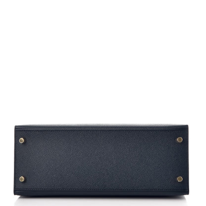 Hermes Epsom Kelly Sellier 28 Bleu Indigo 7 of 41