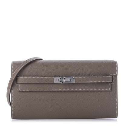 Hermes Epsom Kelly Wallet To Go Etoupe 1 of 9