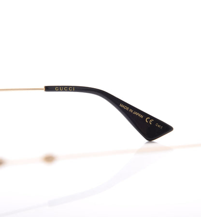 Gucci Round Frame Sylvie Web Sunglasses GG0105S Black 5 of 8