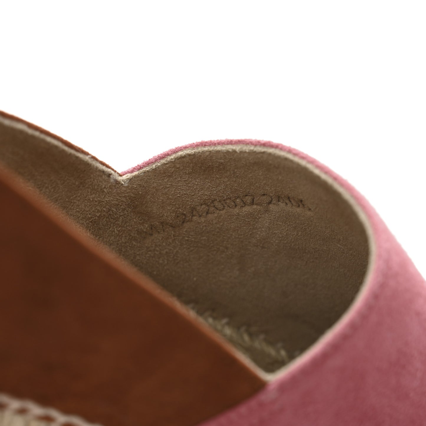 Suede Goatskin Womens Joven Espadrilles 38 Rose De Venise Gold