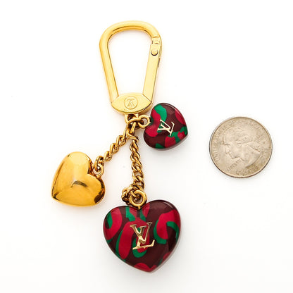 Louis Vuitton Resin Leopard Key Holder Rouge Fauviste 2 of 13