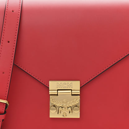 MCM Calfskin Patricia Small Crossbody Bag Red 7 of 10