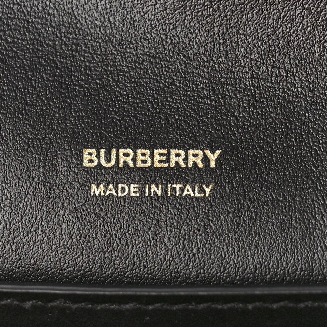 Burberry Calfskin Sequin Check Embellished TB Lola Chain Wallet Dark Birch 6 of 9