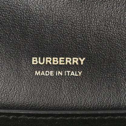 Burberry Calfskin Sequin Check Embellished TB Lola Chain Wallet Dark Birch 6 of 9