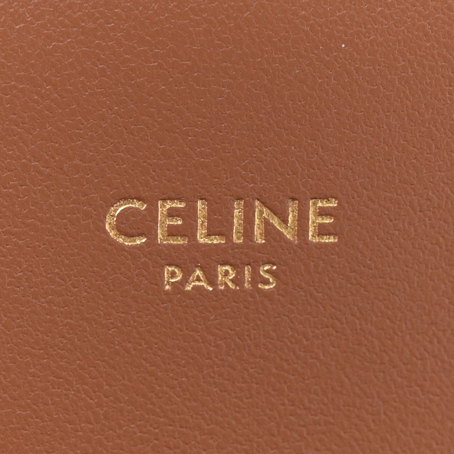 Celine Textile Calfskin Teen Triomphe Bag Natural Tan 6 of 11