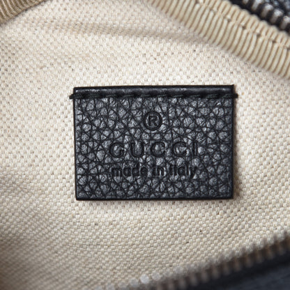 Gucci Grained Calfskin Small Logo Belt Bag Black 7 of 7