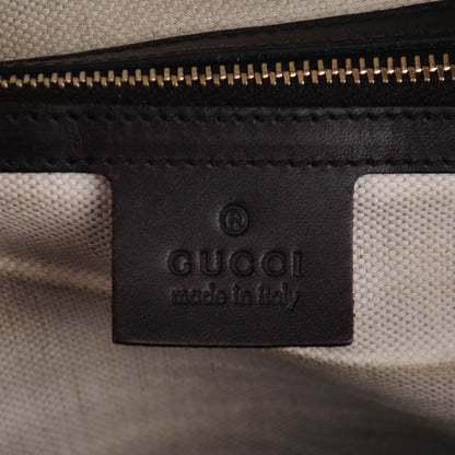 Gucci Monogram Vintage Web Medium Boston Dark Brown 6 of 12