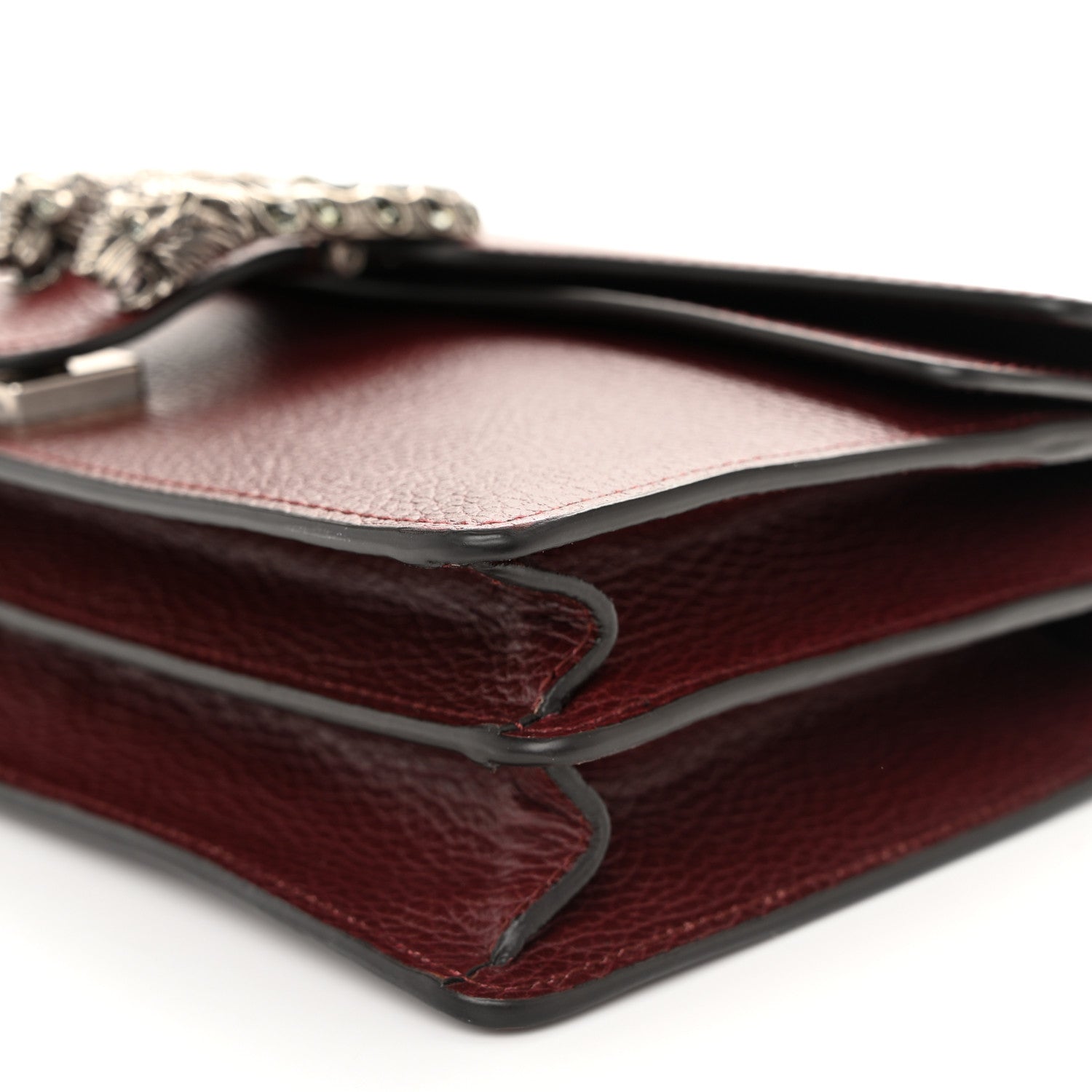 Gucci Dollar Calfskin Crystal Small Dionysus Shoulder Bag Vintage Bordeaux 10 of 14