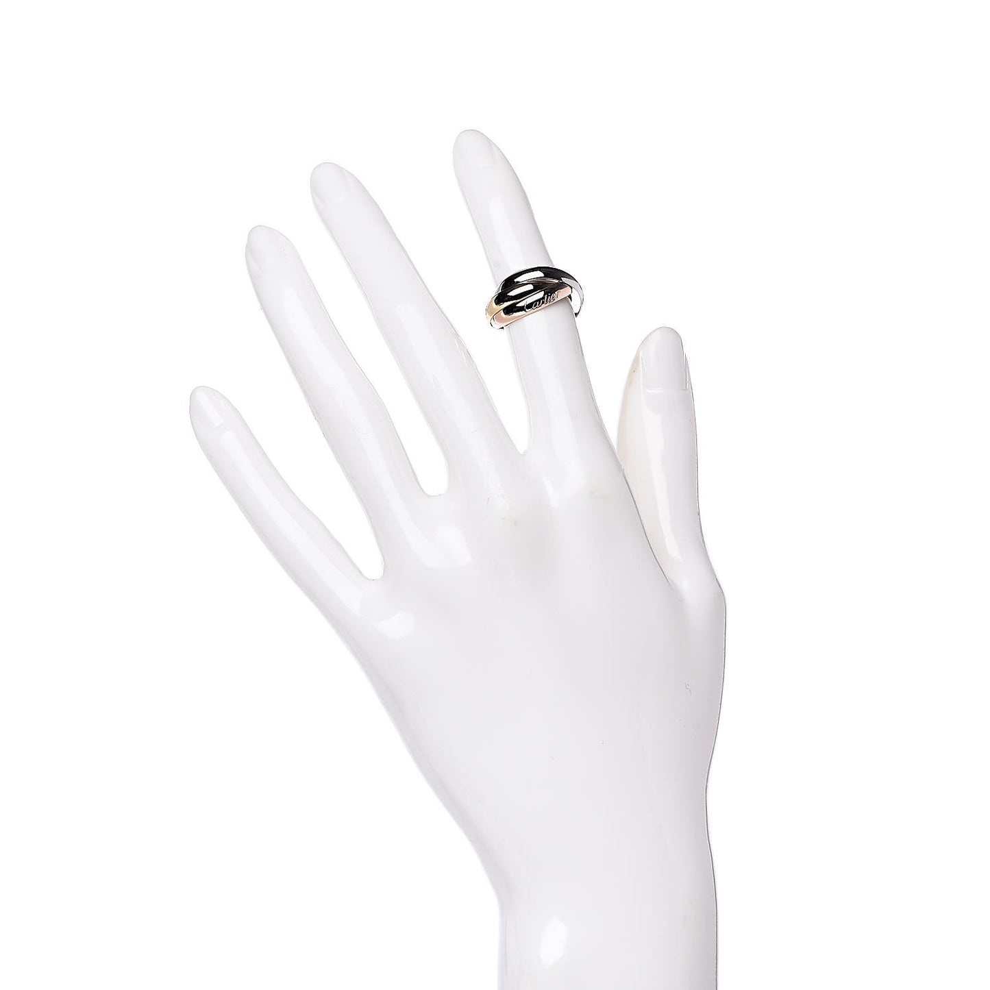18K Pink Yellow White Gold Classic Trinity Ring 49 4.75