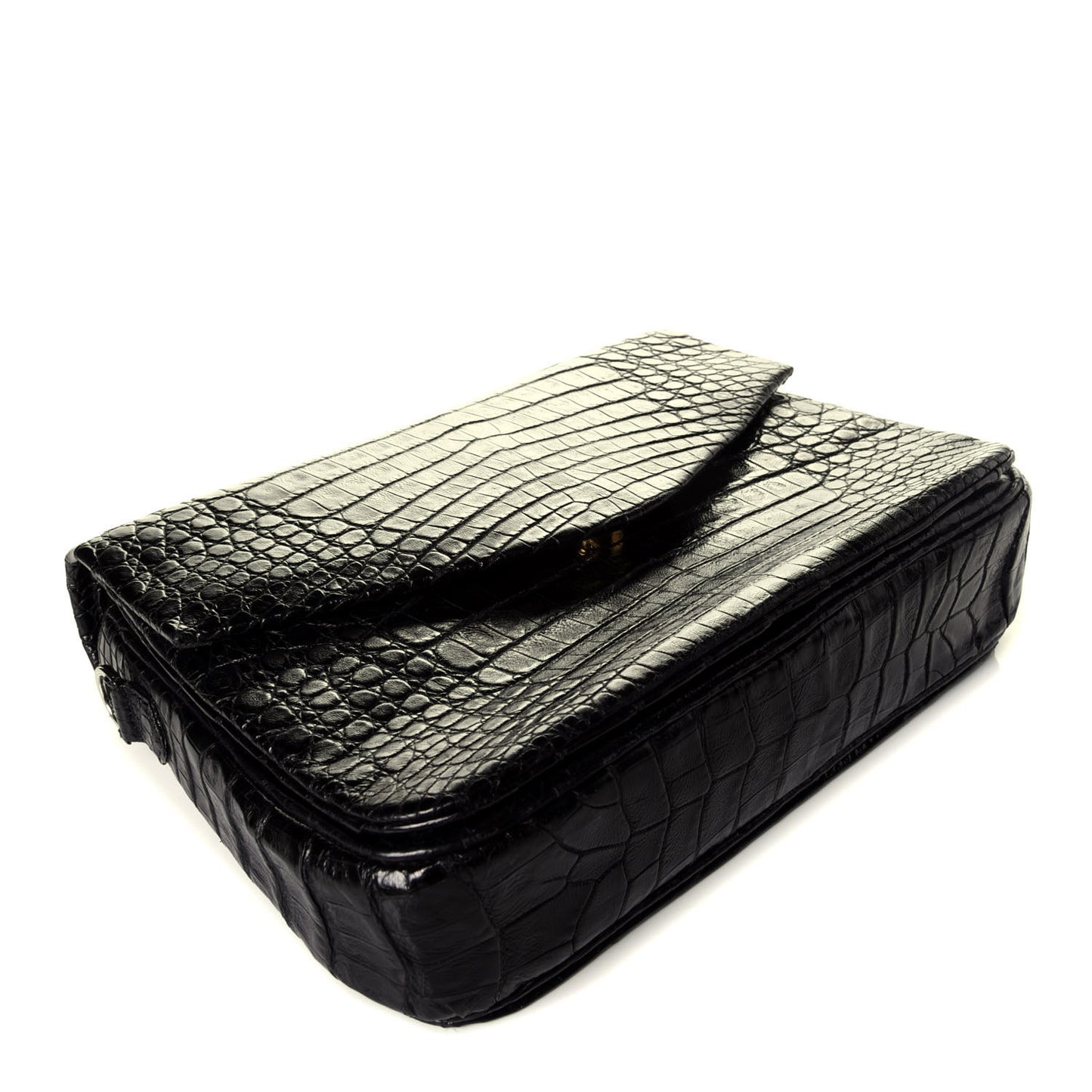 Crocodile Crossbody Black
