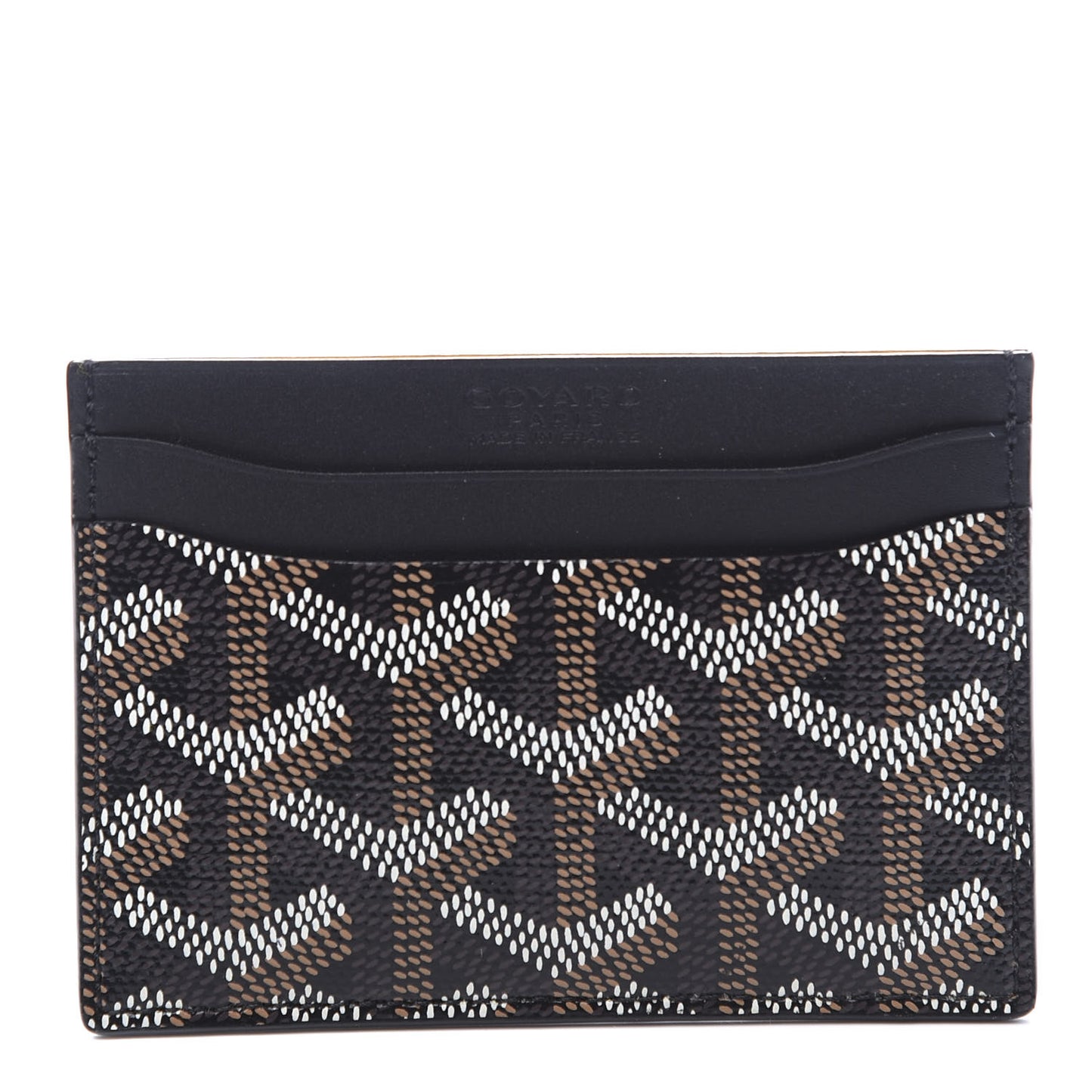 Goyardine Saint Sulpice Card Holder Black