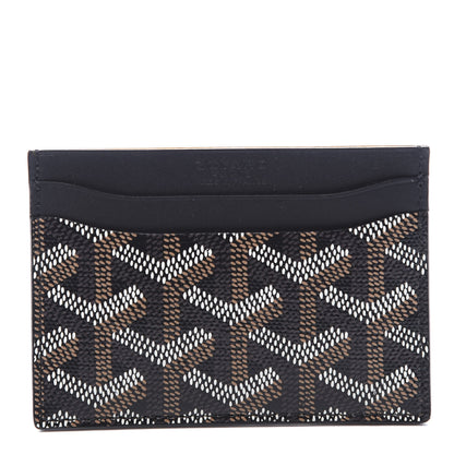Goyard Goyardine Saint Sulpice Card Holder Black 1 of 8