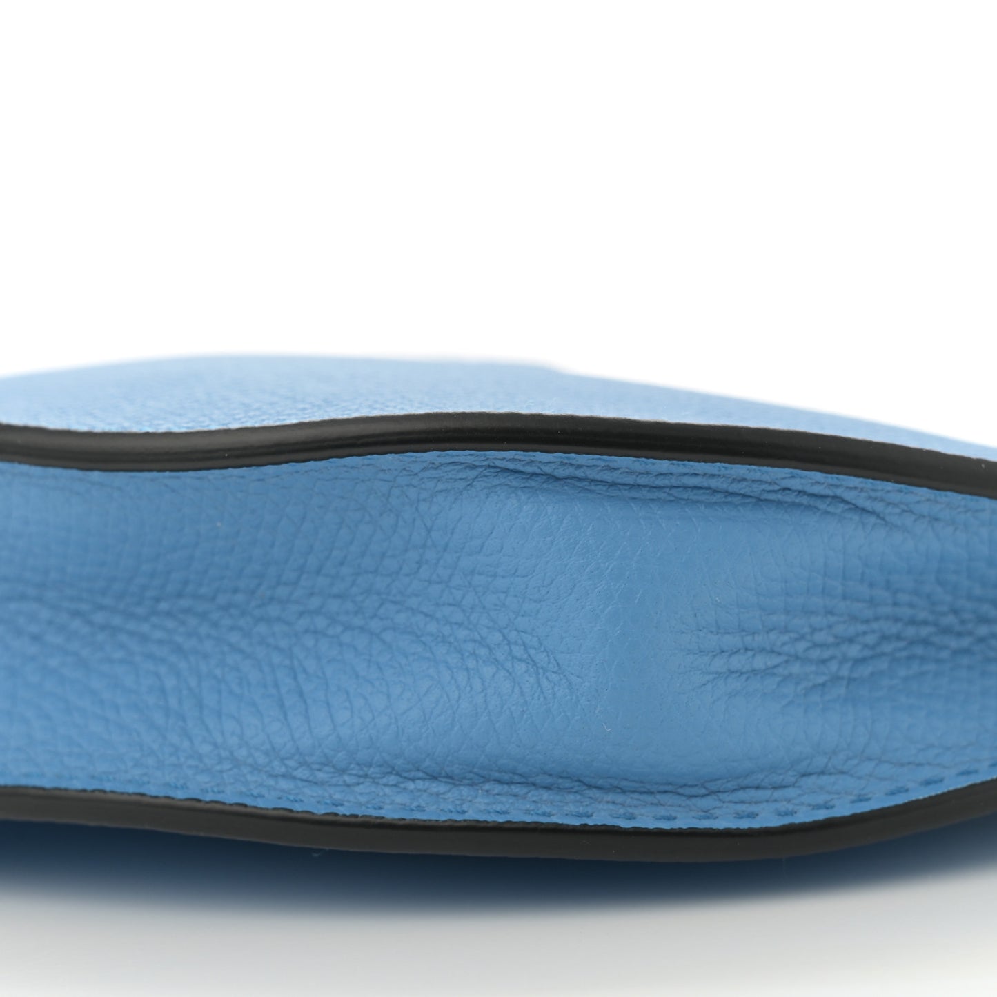 Grainy Calfskin Mini Vlogo Hobo Bag Blue