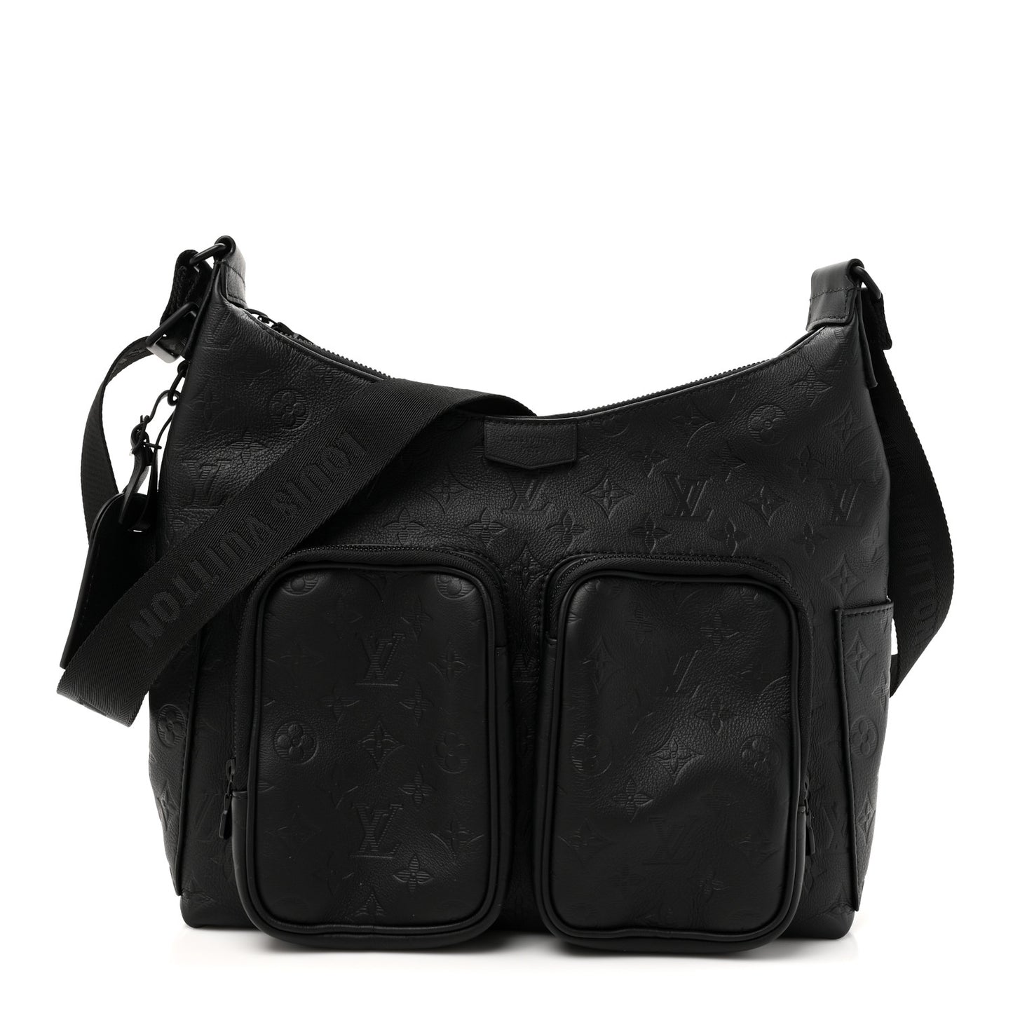 Calfskin Monogram Shadow Hobo Cargo Black