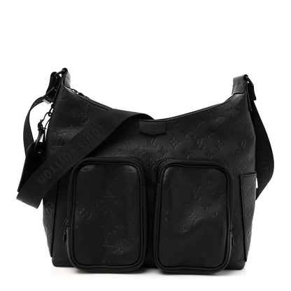 Louis Vuitton Calfskin Monogram Shadow Hobo Cargo Black 1 of 9