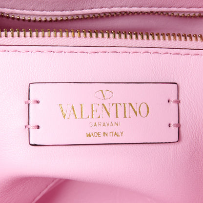 Valentino Garavani Nappa Medium Roman Stud Shoulder Bag Pink Borealis 6 of 12