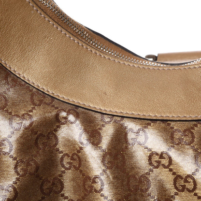Gucci Crystal Monogram Large D Gold Hobo Gold 14 of 18