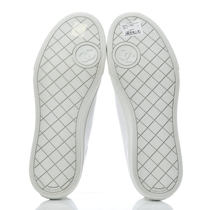Chanel Fabric Low Top Sneakers 42 White 5 of 11