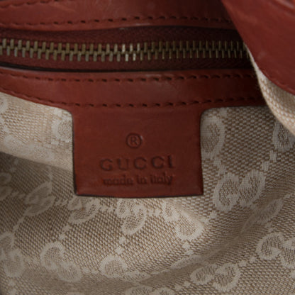 Gucci Calfskin Large Soft Stirrup Shoulder Bag Red 6 of 7
