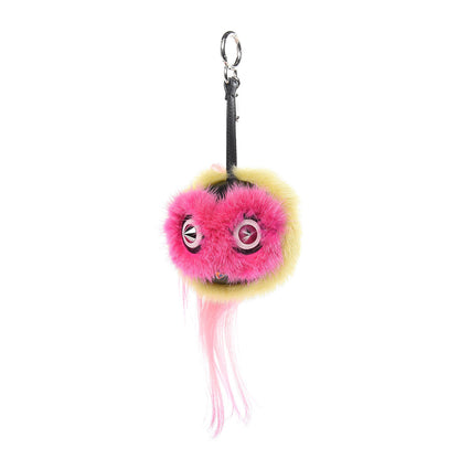 Fendi Mink Goat Fur Nappa QuTweet Coolibri Bag Bug Charm Verde Acido Fuxia Multicolor Black 1 of 3