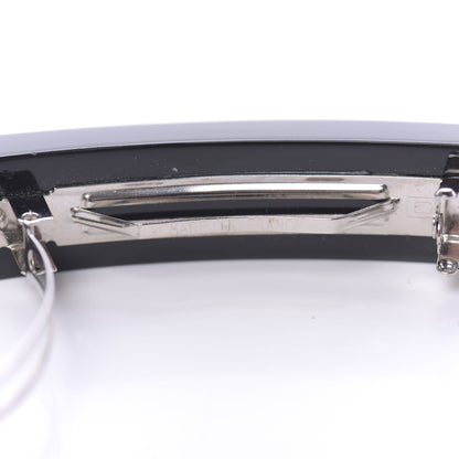 Chanel Resin Chain CC Hair Clip Barrette Black Pink 4 of 4