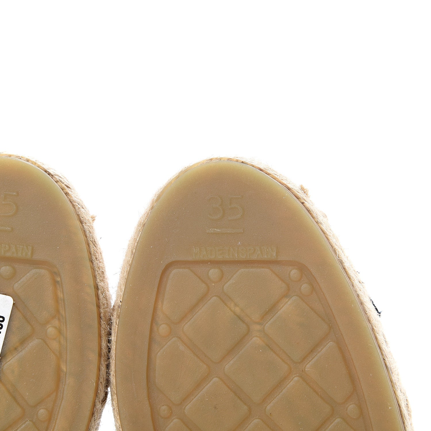 Chanel Mesh Grosgrain CC Espadrilles 35 Grey 9 of 10